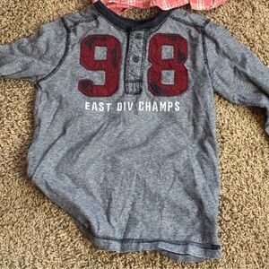 5/$20 Sonoma Kids Long Sleeve Shirt - Blue and Red